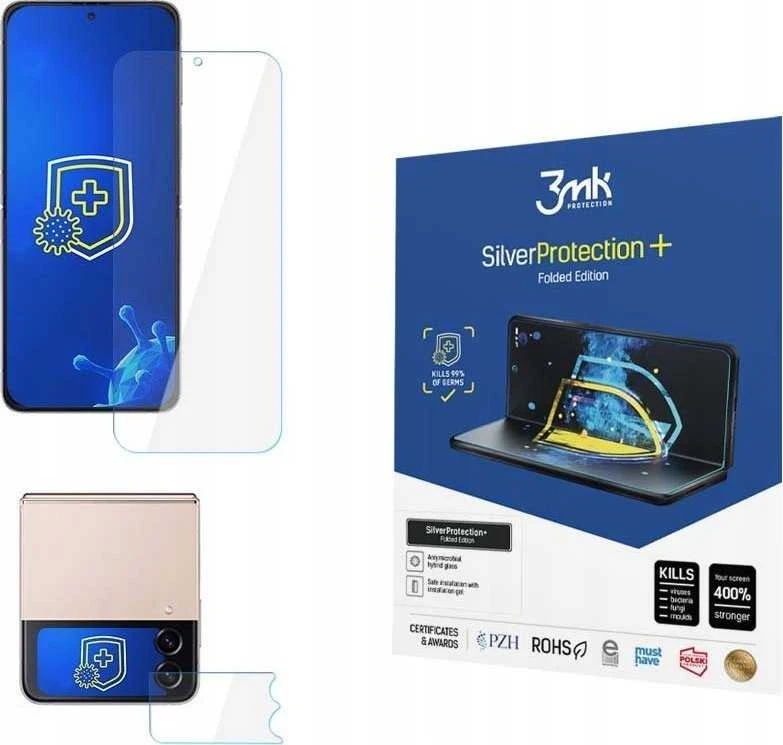 LCD apsauginė plėvelė 3mk Sidabrinis Protection+ Folded Edition Samsung F721 Z Flip4 5G