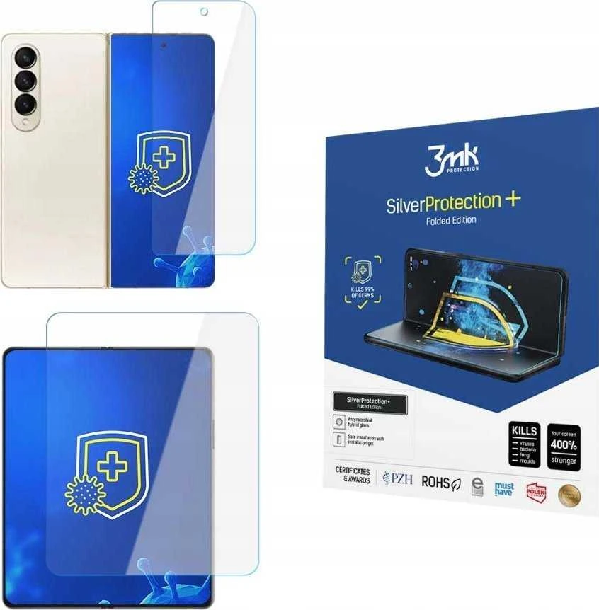 LCD apsauginė plėvelė 3mk Sidabrinis Protection+ Folded Edition Samsung F936 Z Fold4 5G
