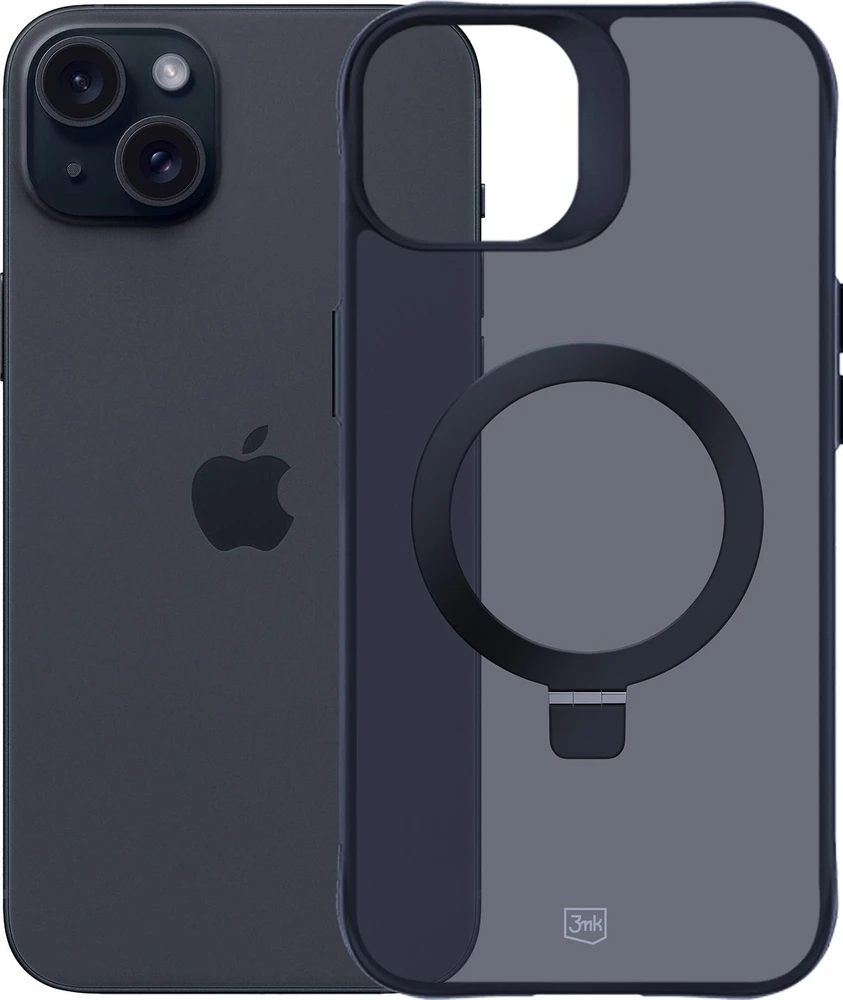 3MK dūminis dėklas Apple iPhone 15 Plus Magsafe ir stovas