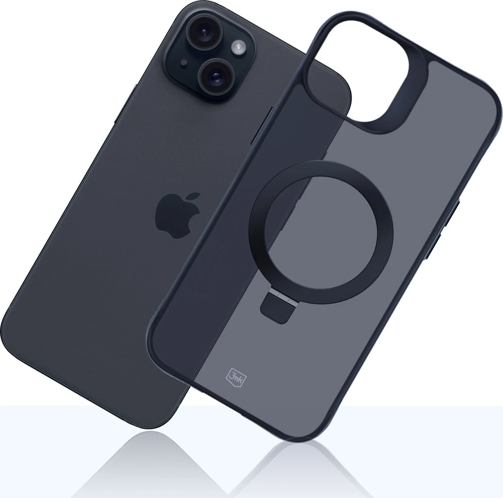 3MK dūminis dėklas Apple iPhone 15 Plus Magsafe ir stovas