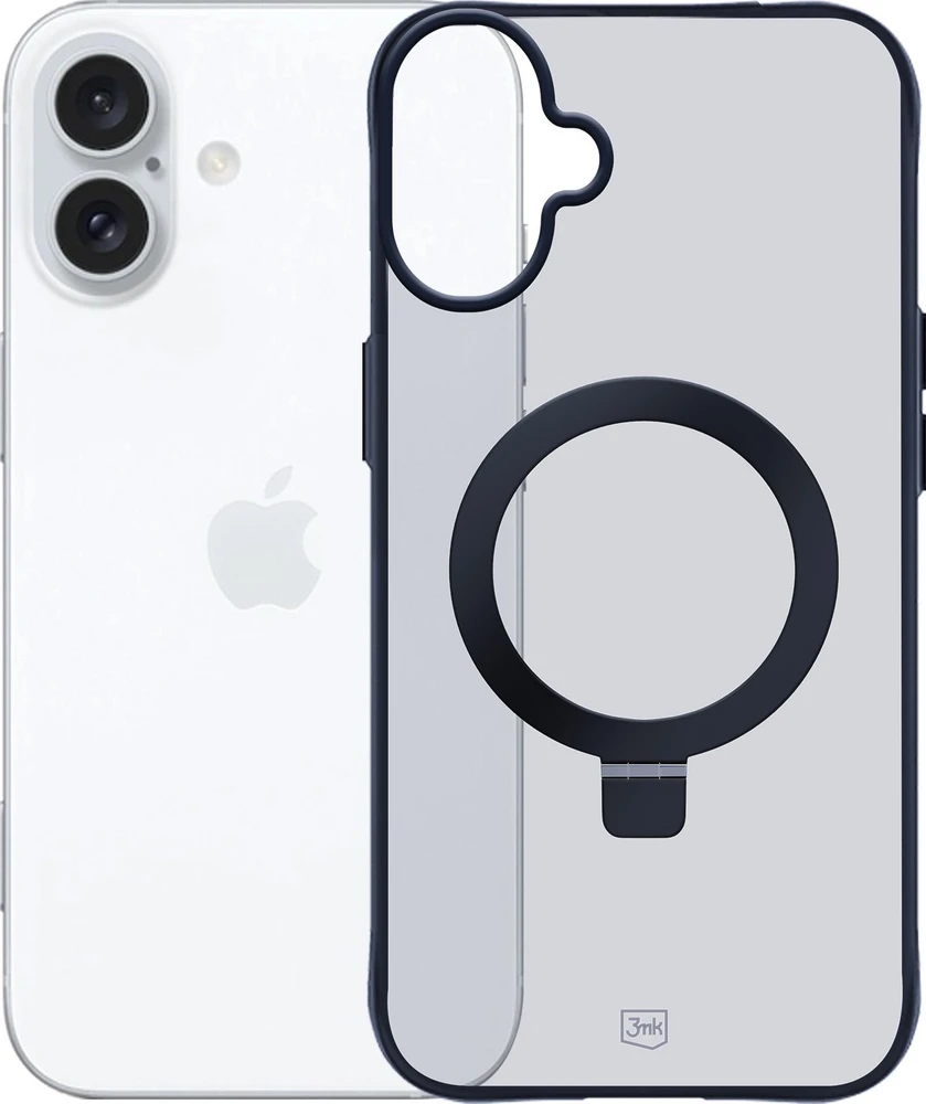 3MK dūminis dėklas Apple iPhone 16 Plus Magsafe ir stovas