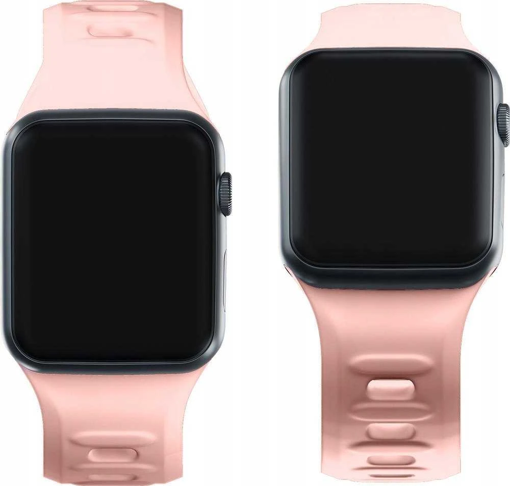 3mk silikoninė apyrankė Apple Watch 42 / 44 / 45 / 49 mm - rožinės spalvos