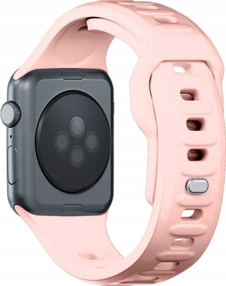 3mk silikoninė apyrankė Apple Watch 42 / 44 / 45 / 49 mm - rožinės spalvos