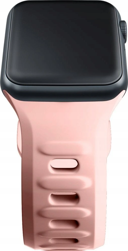 3mk silikoninė apyrankė Apple Watch 42 / 44 / 45 / 49 mm - rožinės spalvos