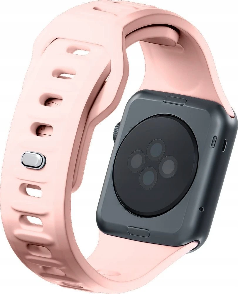 3mk silikoninė apyrankė Apple Watch 42 / 44 / 45 / 49 mm - rožinės spalvos
