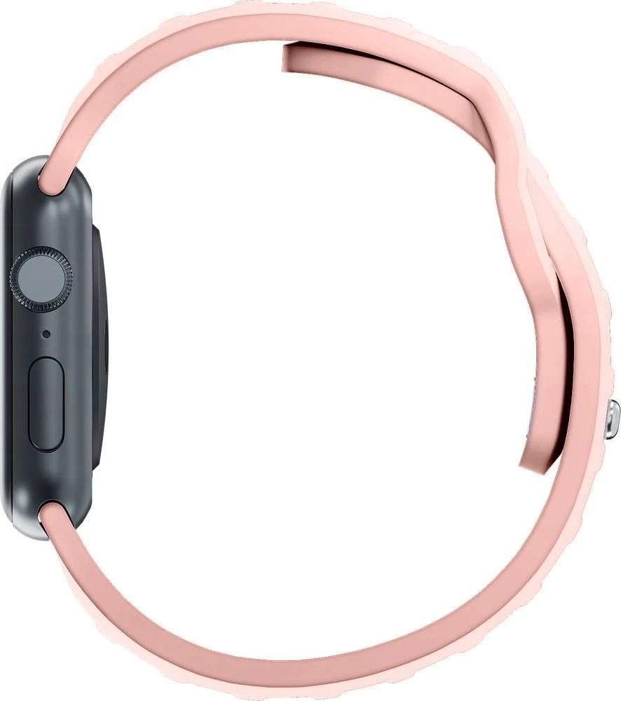 3mk silikoninė apyrankė Apple Watch 42 / 44 / 45 / 49 mm - rožinės spalvos