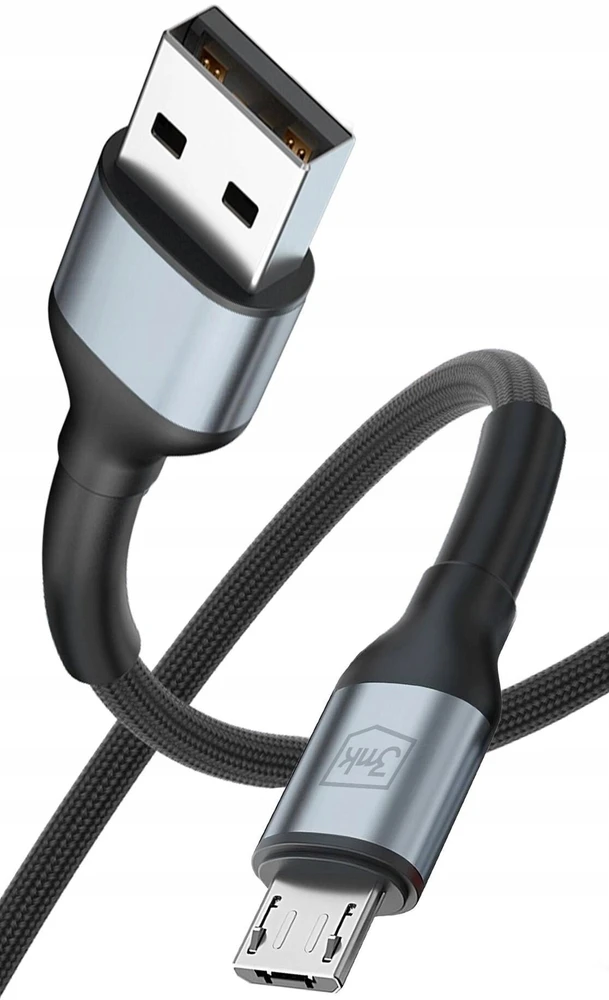 3Mk Protection 3mk Hyper Cable N-SERIES USB-A / MicroUSB 50cm QC 3.0 5V/2A 10W - juodas