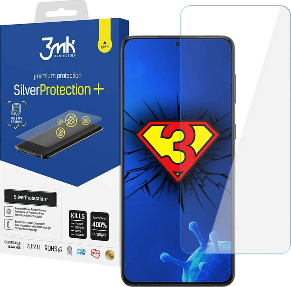 LCD apsauginė plėvelė 3mk Sidabrinis Protection+ Samsung S901 S22 5G