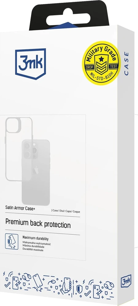 Dėklas 3MK Satin Armor Case+ iPhone 13fioletowy/violetinė