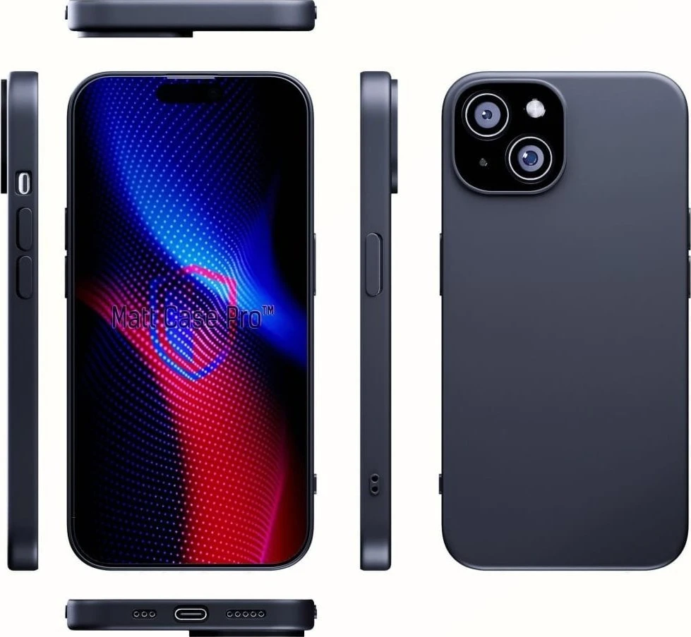 Dėklas 3MK Matt Case Pro, skirtas iPhone 15