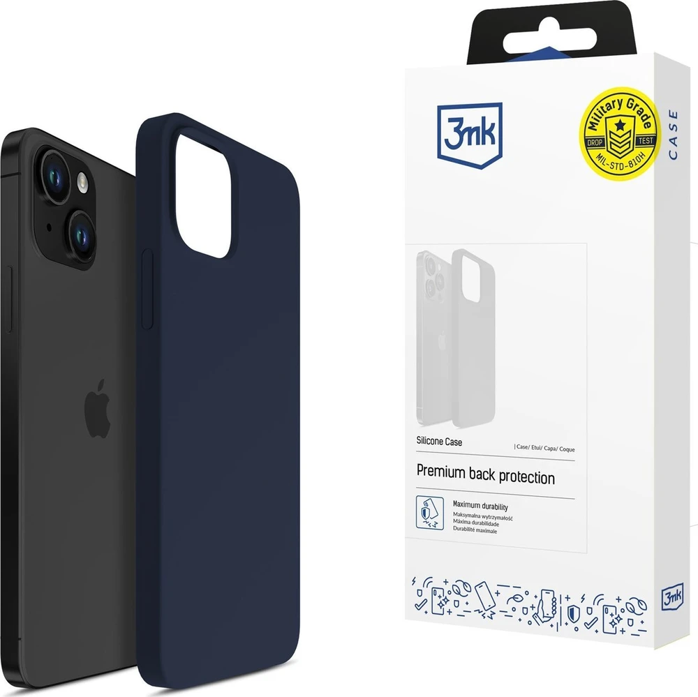 Nezatříděno 3Mk Protection 3mk Silikoninis dėklas for iPhone 15 Plus - Navy Mėlyna