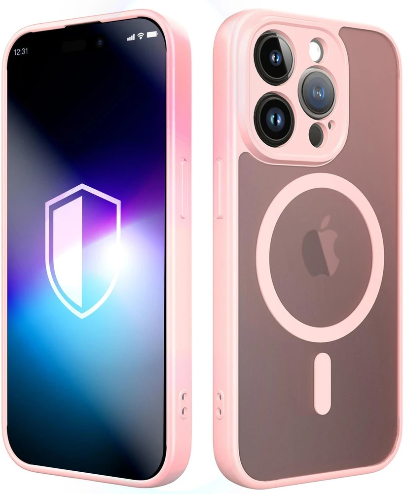Nezatříděno 3mk Misty MagCase dėklas iPhone 15 Pro Max telefonui, rožinis