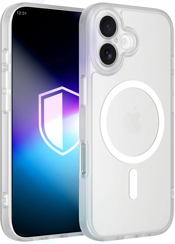 Baltas dėklas iPhone 16 telefonui 3mk Misty MagCase
