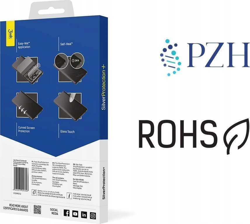 LCD apsauginė plėvelė 3mk Sidabrinis Protection+ Apple iPhone 16 Pro