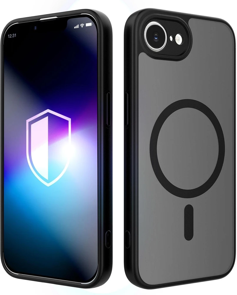 Telefono dėklas iPhone 16E / 17E 3mk Misty MagCase, juodas