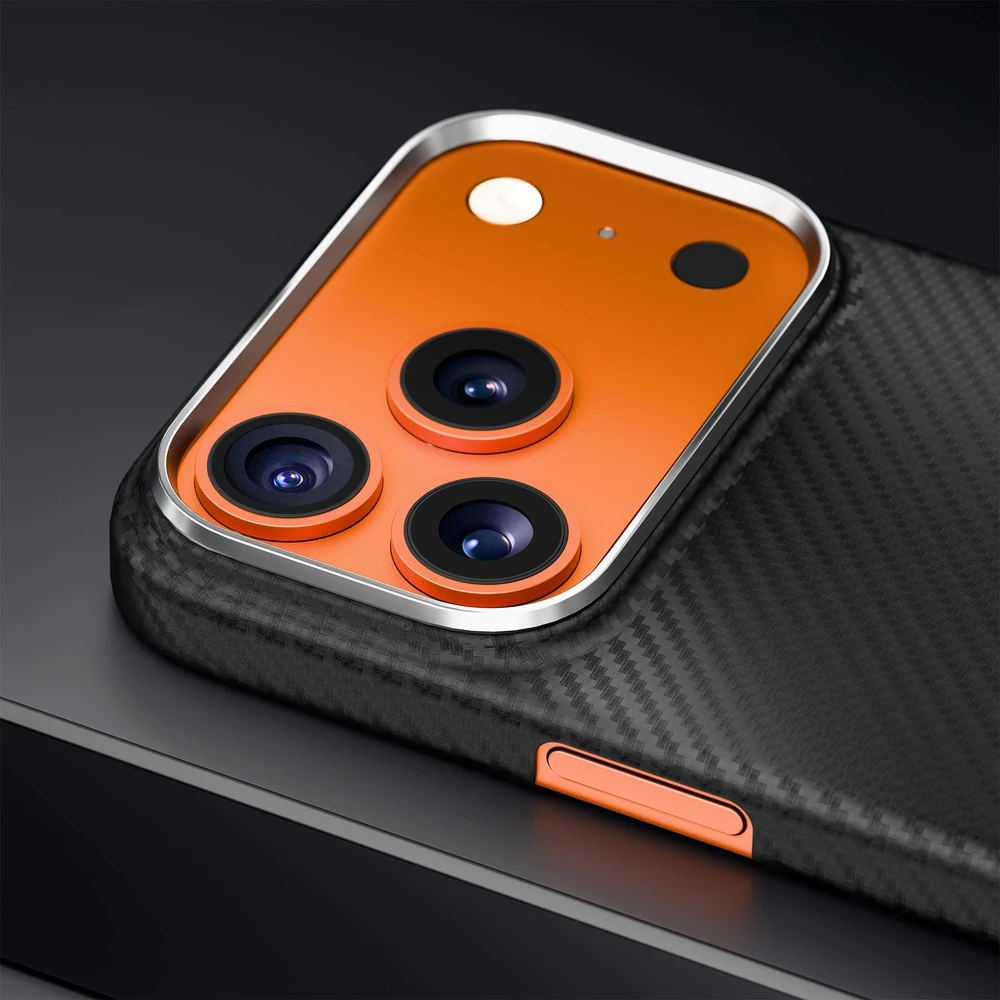 Dėklas 3mk Hardy Aramid MagCase do Apple iPhone 17 Pro/ 18 Pro juoda