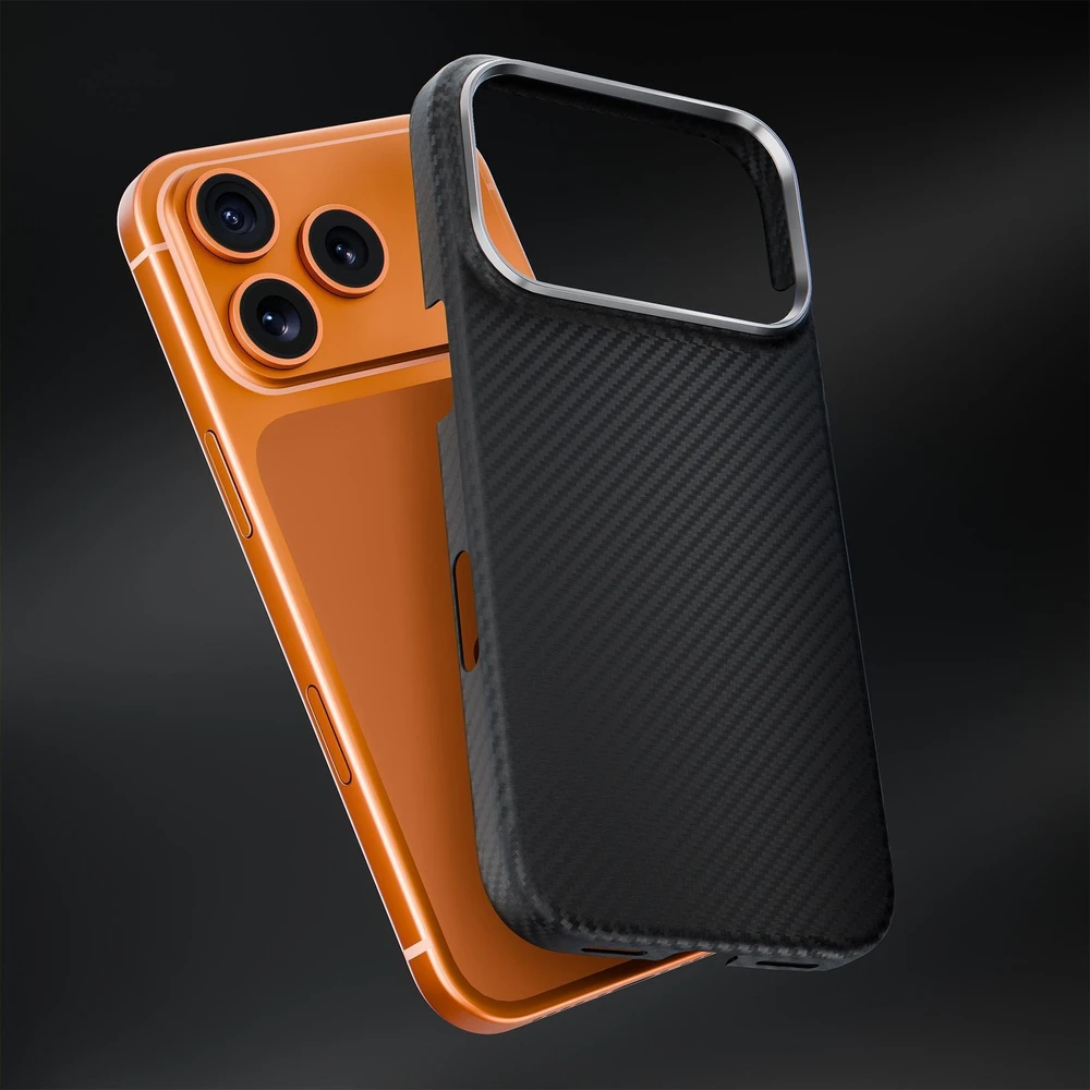 Dėklas 3mk Hardy Aramid MagCase do Apple iPhone 17 Pro/ 18 Pro juoda