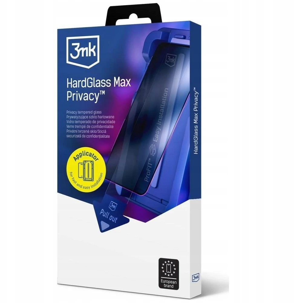 3Mk Protection 9H grūdintas stiklas su 3mk HardGlass Max privatumo filtru, skirtas iPhone 17 Pro Max