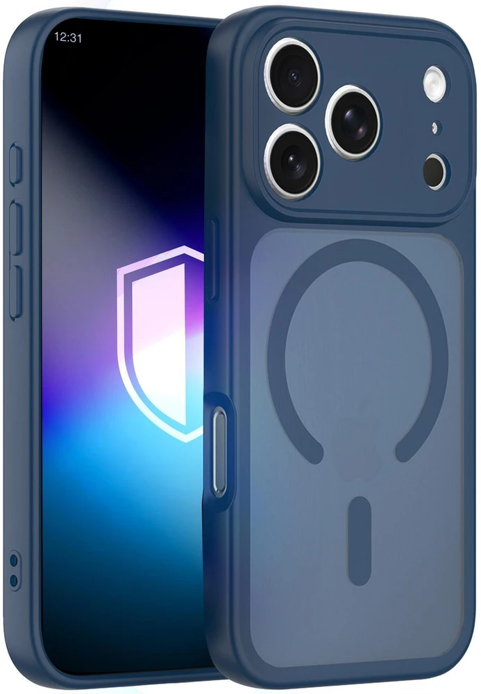 Dėklas 3mk Apple iPhone 17 Pro Max - Misty MagCase Mėlyna