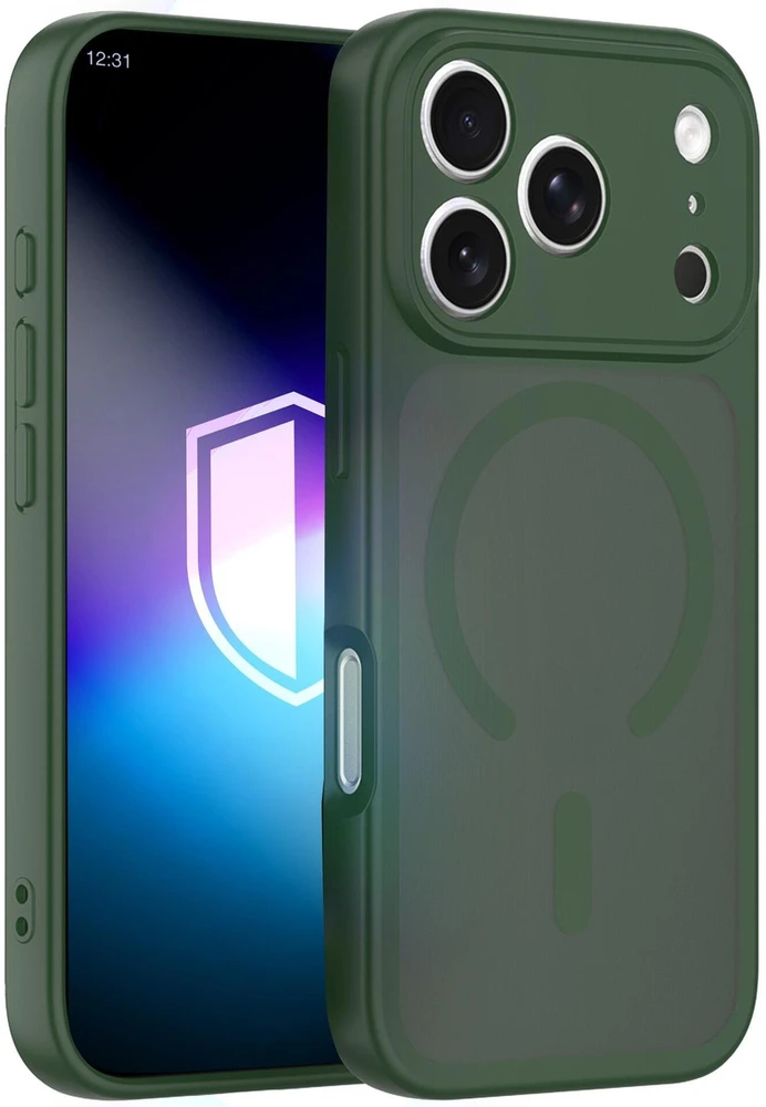 3Mk Protection 3mk Misty MagCase dėklas, skirtas iPhone 17 Pro Max – žalias