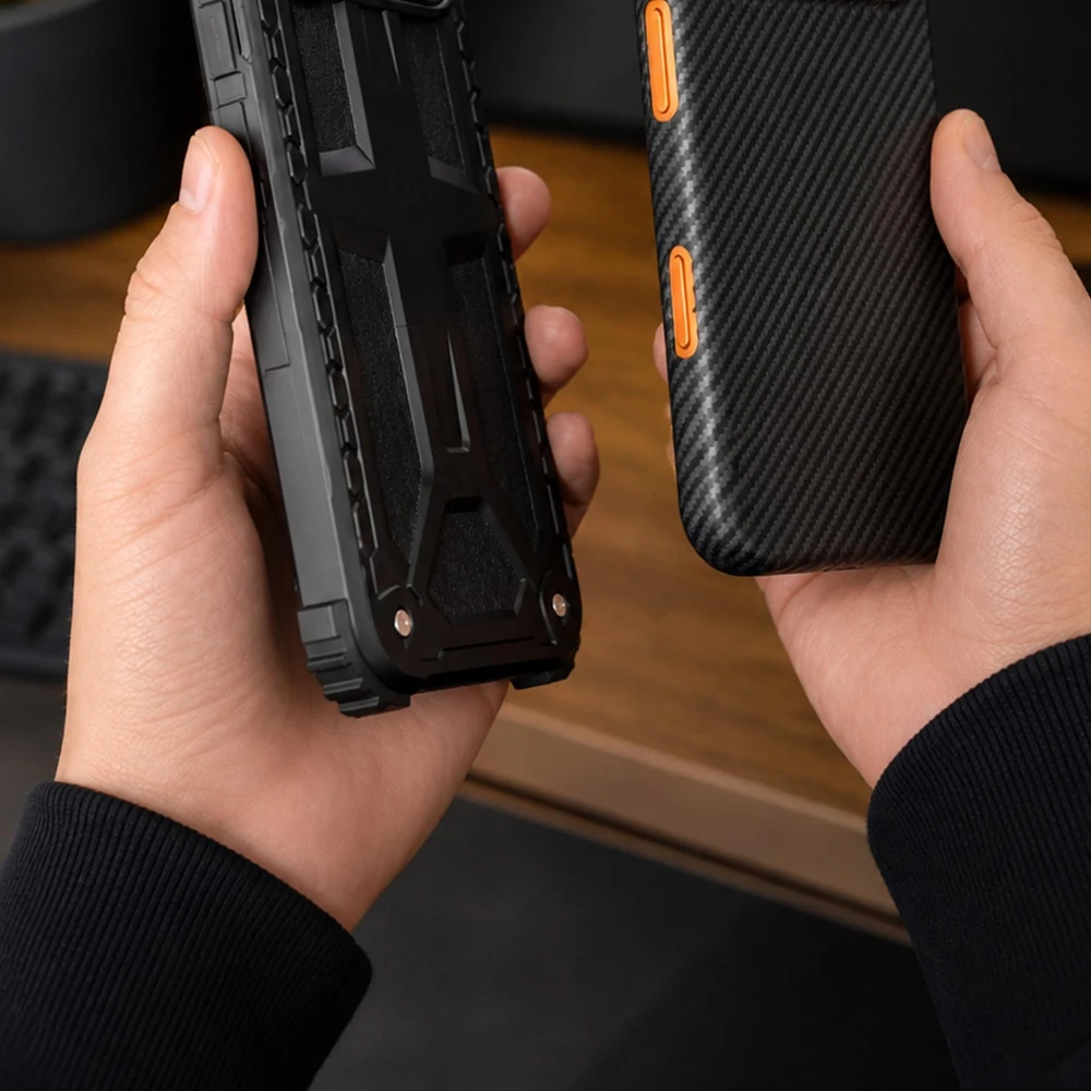 Dėklas 3mk Hardy Aramid MagCase do Apple iPhone 17 Pro Max/ 18 Pro Max juoda