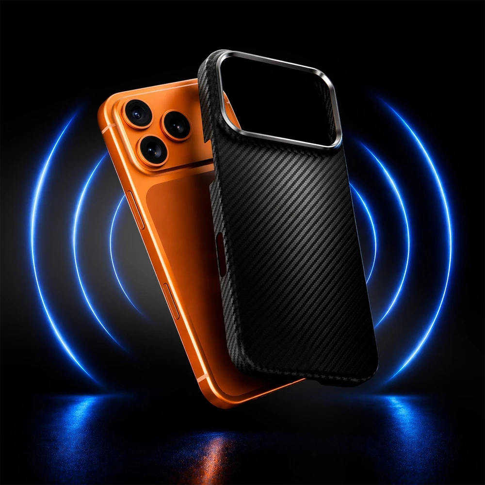 Dėklas 3mk Hardy Aramid MagCase do Apple iPhone 17 Pro Max/ 18 Pro Max juoda