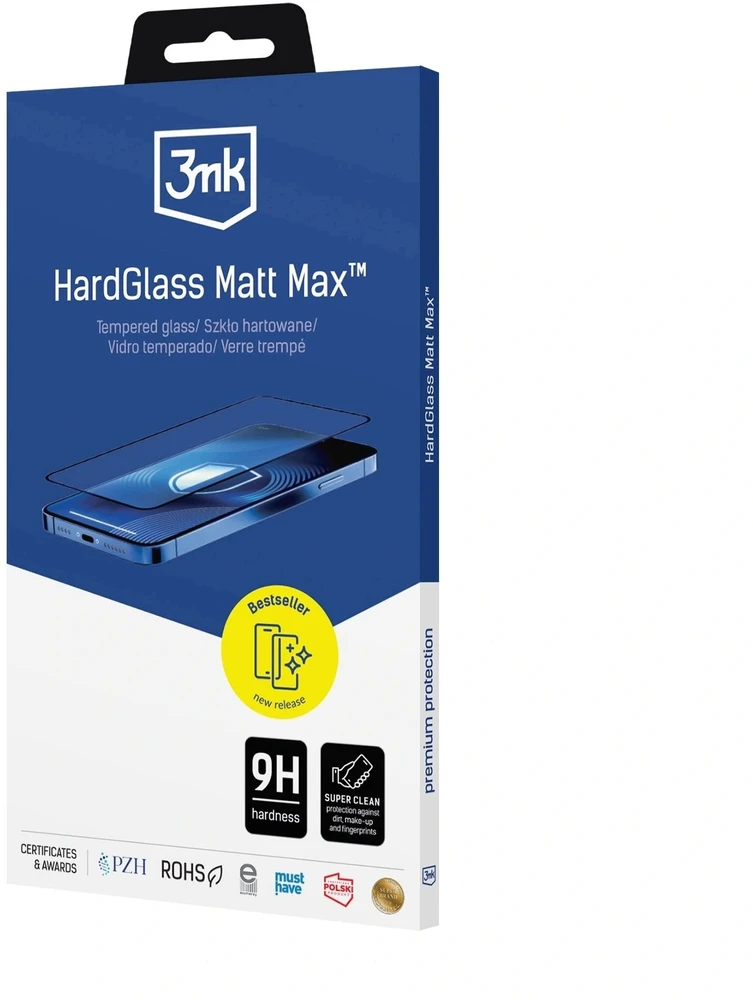 3mk HardGlass Matt Max Tempered Glass for iPhone 18 Pro Max