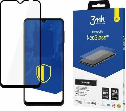 LCD apsauginis stikliukas 3mk Neo Glass Samsung A226 A22 5G juodas