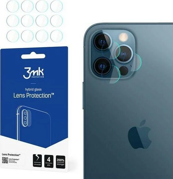 LCD apsauginė plėvelė kamerai 3MK Flexible Glass Lens Apple iPhone 12 Pro