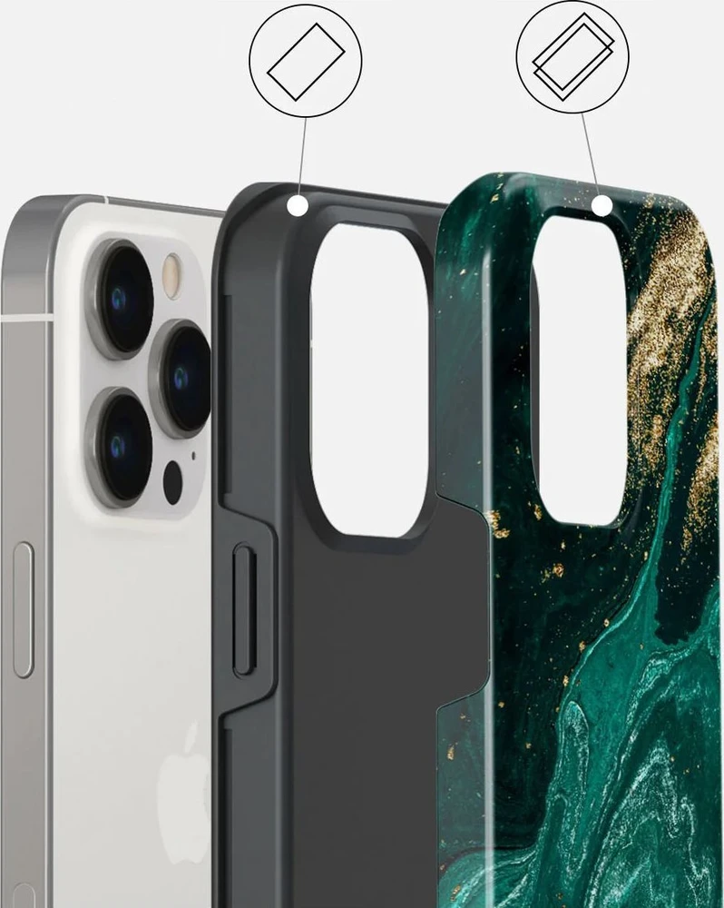 „Burga Emerald Pool“ tvirtas „Magsafe“ dėklas, skirtas „iPhone 15 Pro“