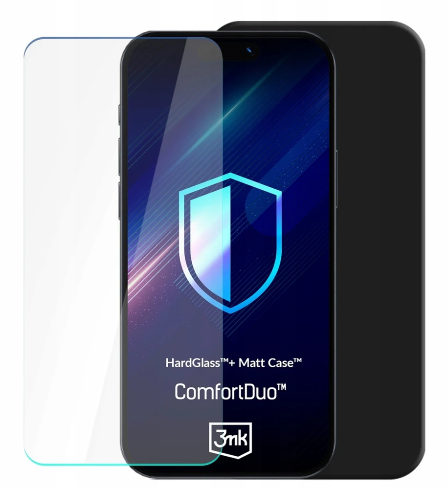 Dėklas 3Mk apsauga Motorola Moto G34 5G - 3mk ComfortDuo matinis juodas