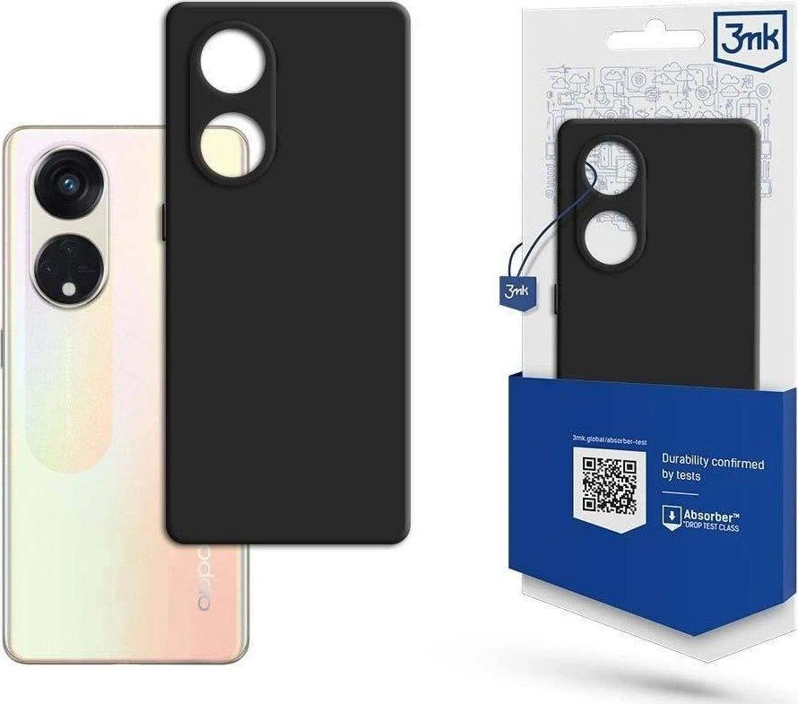 3mk Matt Oppo Reno8 T 5G - dėklas telefonui juodos spalvos