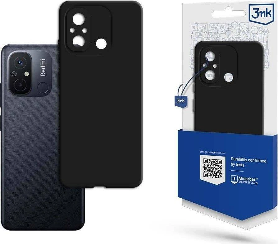 Dėklas 3mk Matt Case Xiaomi Redmi 11A/12C/Poco C55 juodas
