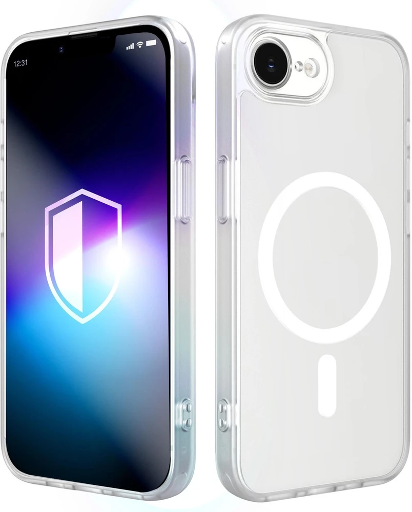 Dėklas 3MK Misty MagCase skirtas Apple iPhone 16e / 17e baltos spalvos