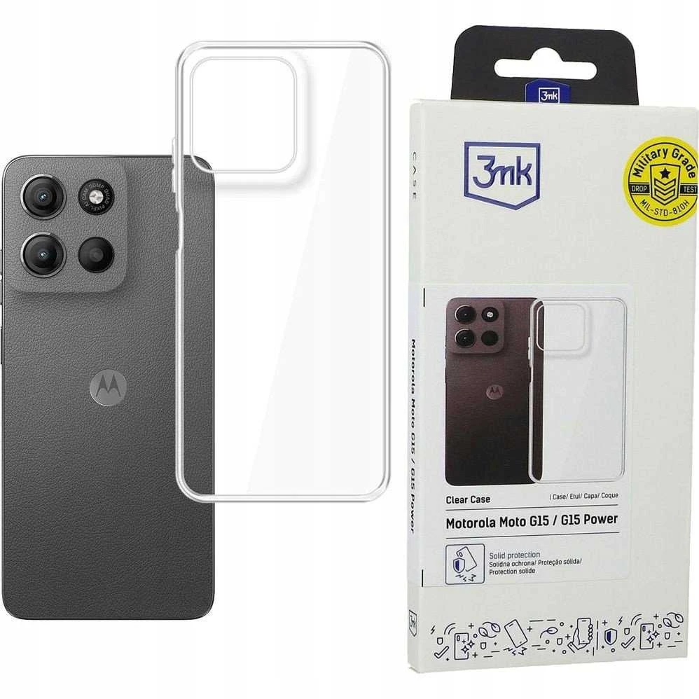 3Mk Protection 3mk skaidrus dėklas, skirtas Motorola Moto G15 / G15 Power - skaidrus