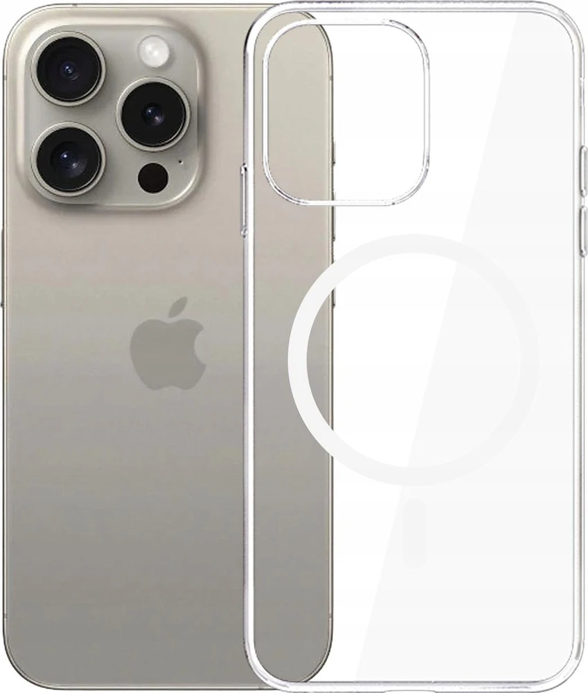 Dėklas 3MK Clear MagCase iPhone 15 Pro