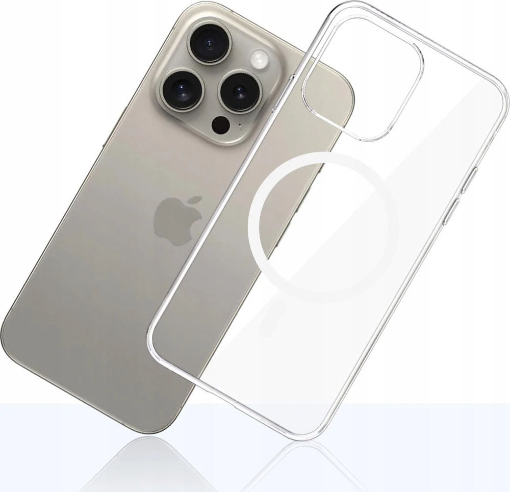 Dėklas 3MK Clear MagCase iPhone 15 Pro