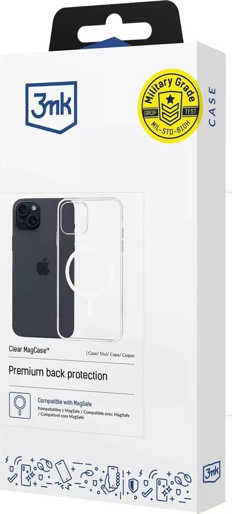 Dėklas 3MK Clear MagCase iPhone 15 Plus