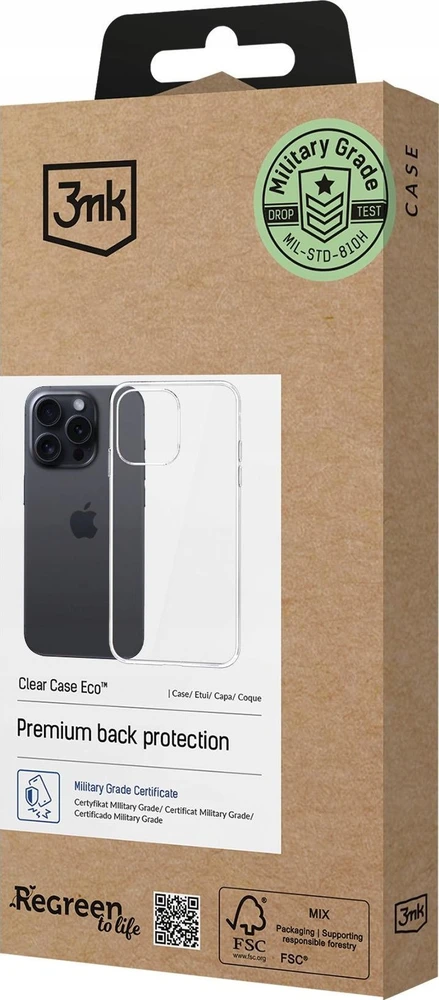 Dėklas 3MK ClearCase Eco Apple iPhone 14 Pro Max GRS CU 1304127