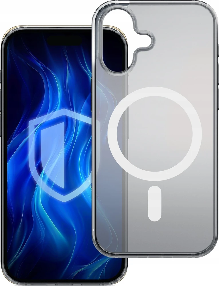 3MK Frosty Mag Apple iPhone 16 dėklas telefonui baltos spalvos