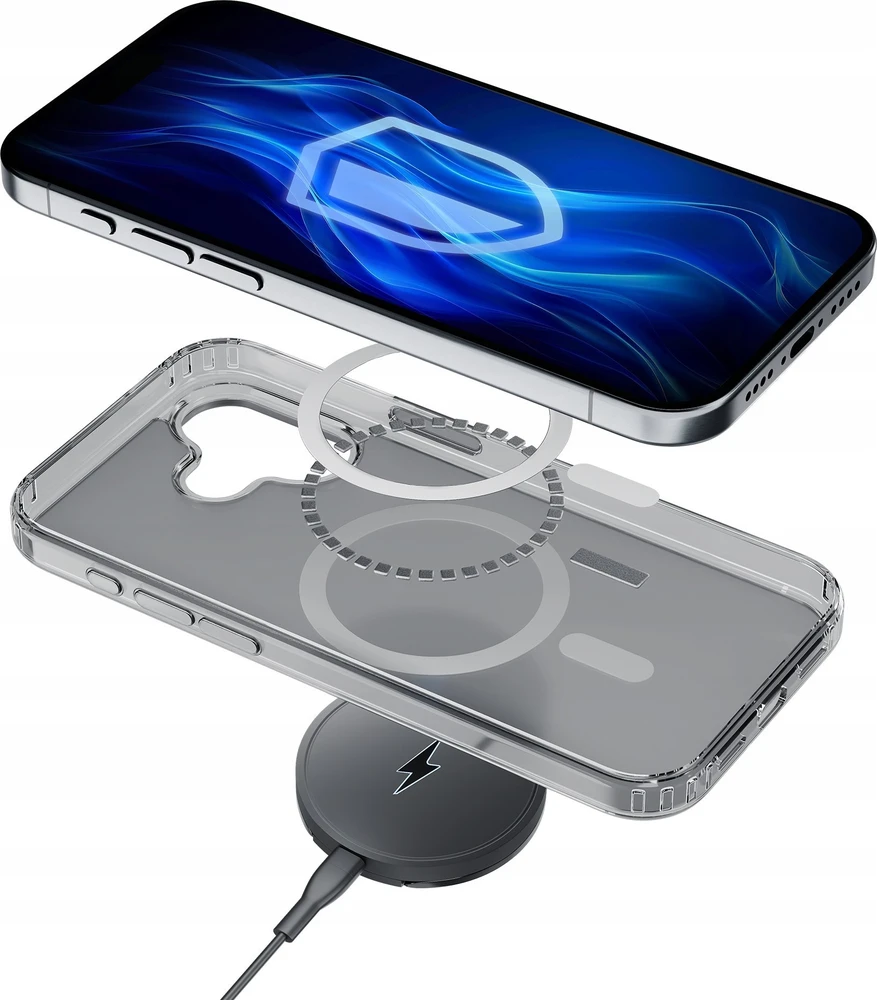 3MK Frosty Mag Apple iPhone 16 Plus dėklas telefonui baltos spalvos