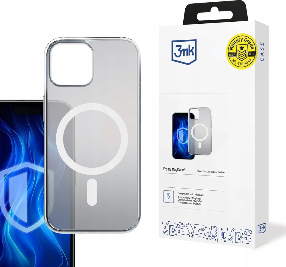 3mk Frosty MagCase Baltas Apple iPhone 15 - dėklas telefonui baltos spalvos