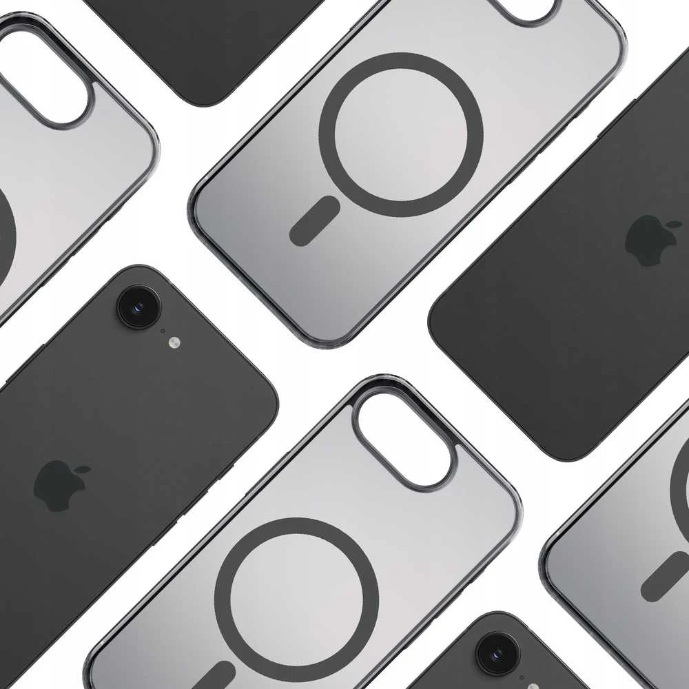 Dėklas 3Mk Apsauginis 3mk „Frosty MagCase“, skirtas iPhone 16E - Juodas