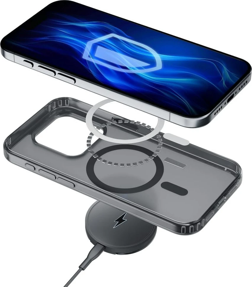 3Mk Protection 3mk Frosty MagCase iPhone 14 dėklas - Juodas