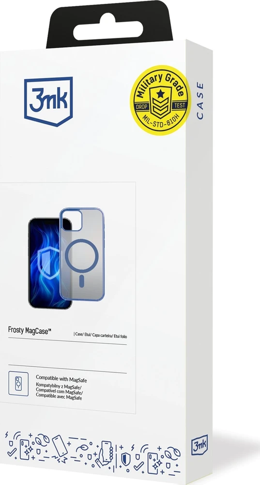 3mk Frosty MagCase Mėlyna dėklas Apple iPhone 14 Plus - skaidrus