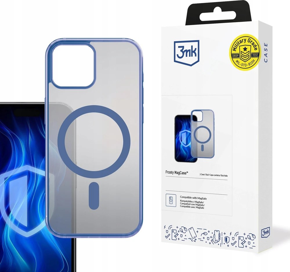 3mk Frosty MagCase Mėlyna dėklas Apple iPhone 14 Plus - skaidrus