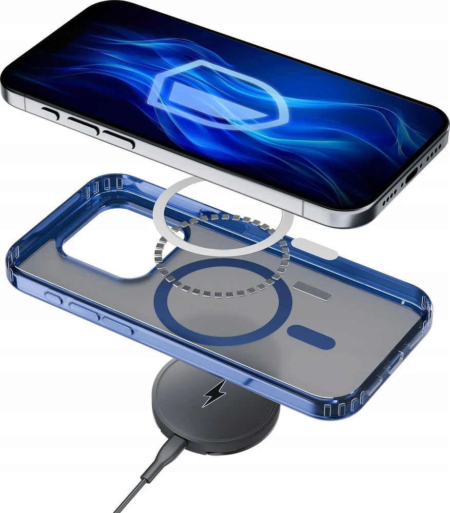 3mk Frosty MagCase Mėlyna dėklas Apple iPhone 14 Plus - skaidrus