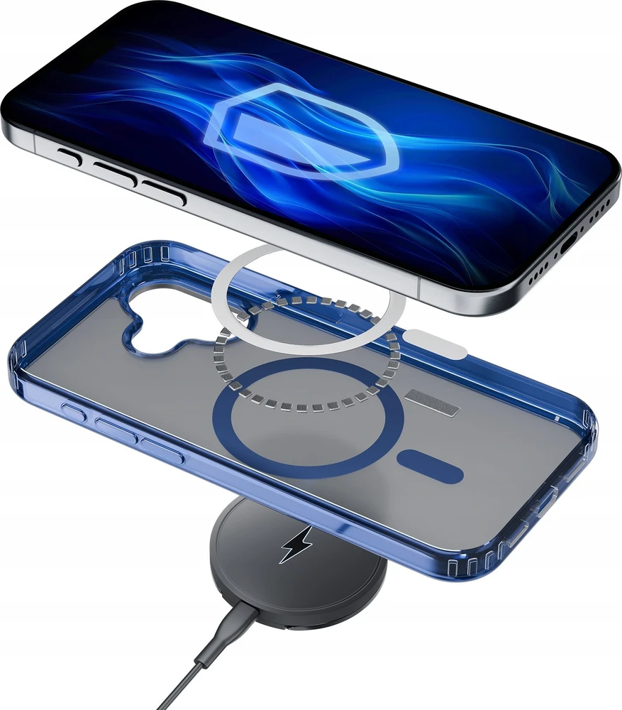 3mk Frosty MagCase Mėlyna Apple iPhone 16 Plus - dėklas telefonui baltos spalvos