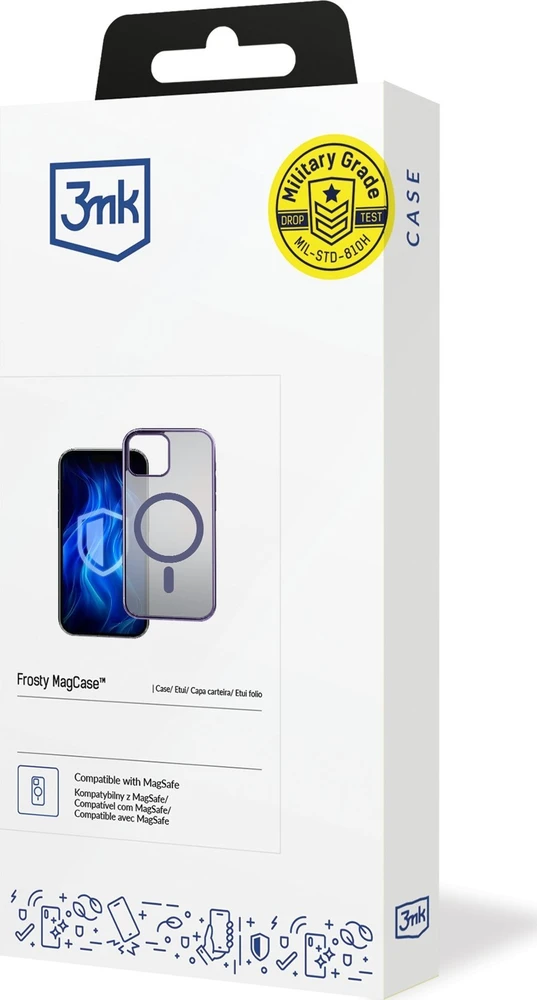 Dėklas 3Mk Telefono dėkliukas iPhone 14 Plus - violetinis