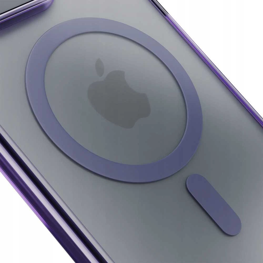 Dėklas 3mk Frosty MagCase Apple iPhone 16E - Violetinė